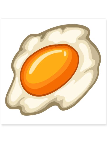 Sunny Fried Egg Illustration