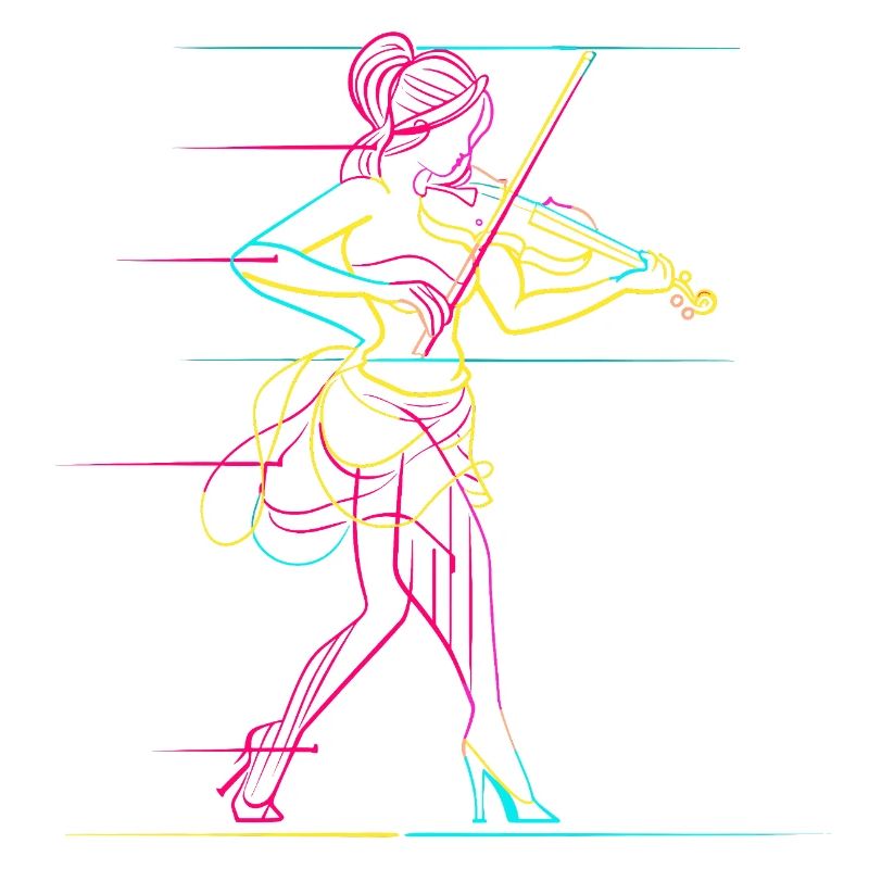 Fille violon