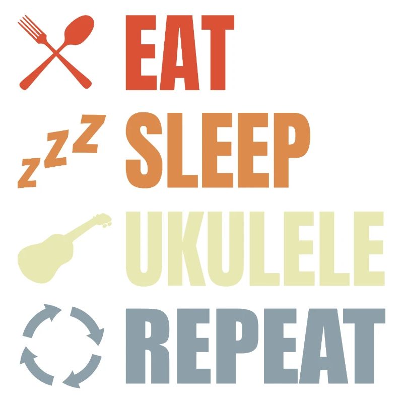 Manger dormir ukulélé répéter