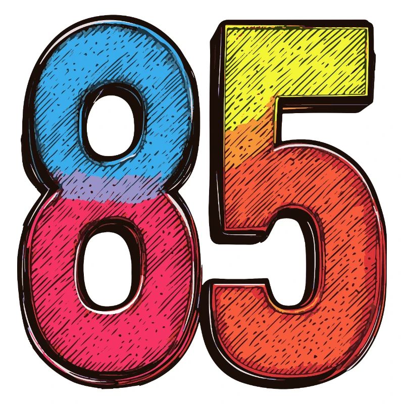 85 Nombre Coloré