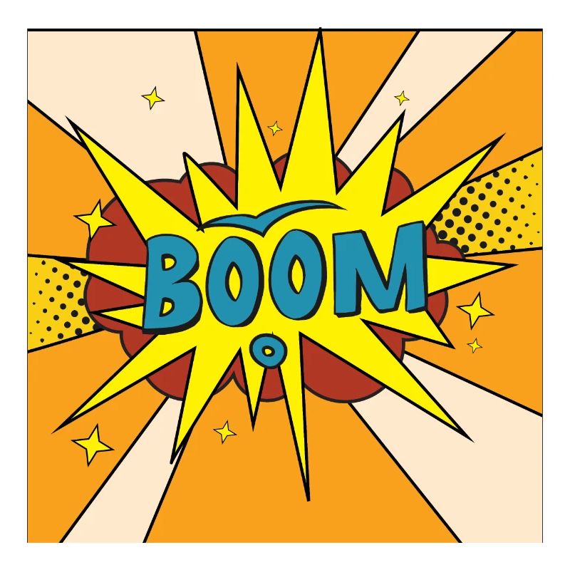 Boom Comic Explosion Stil