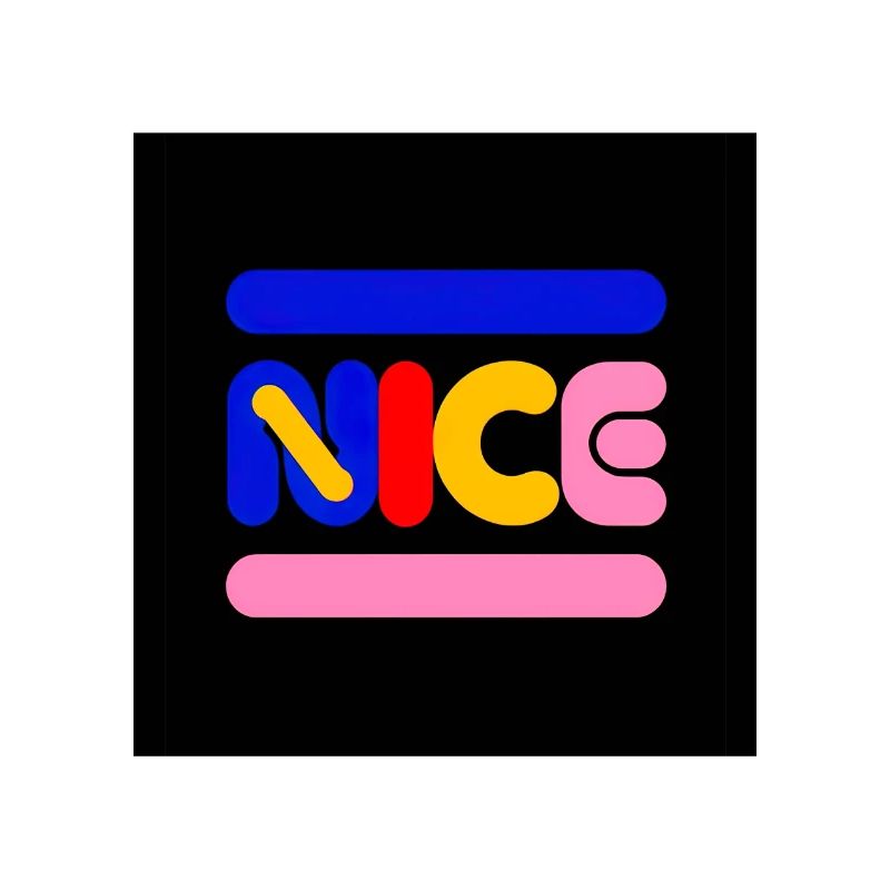 Nice Neon Wordmark Multicolor