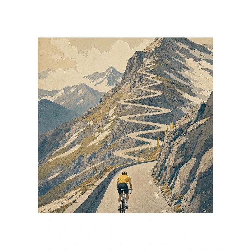 Route vers le sommet — Souvenir du cyclisme