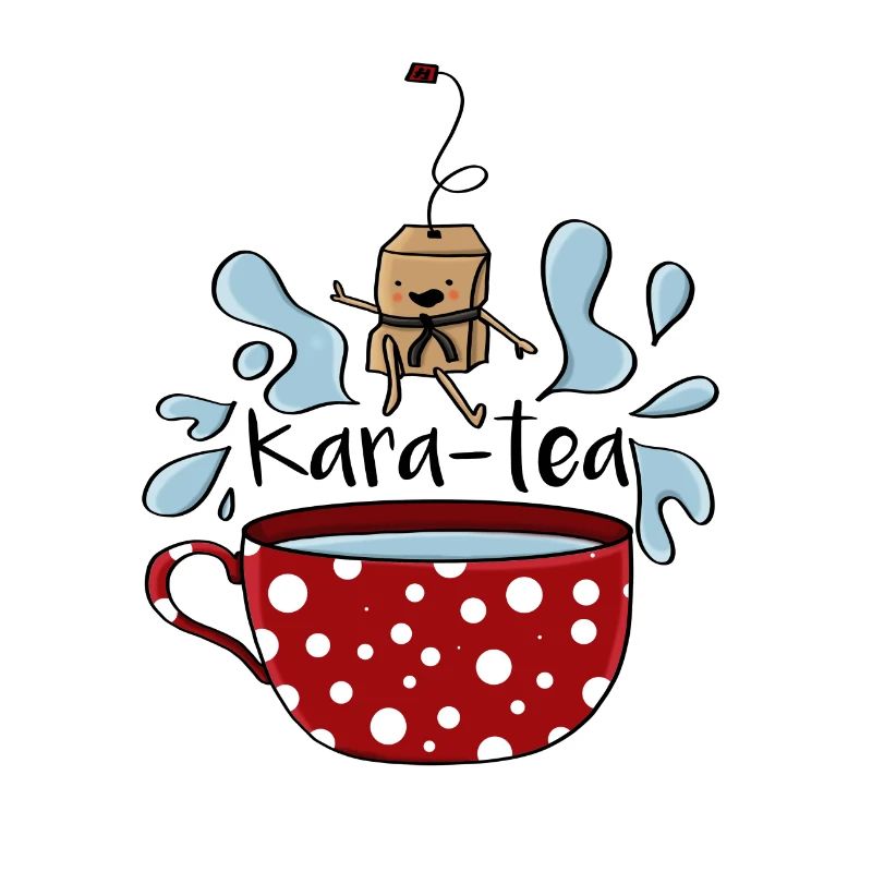 Karatea Karate Teebeutel Geschenk Verheiratet Teebeutel