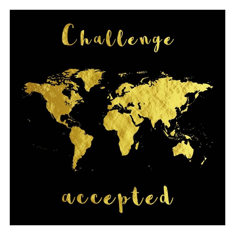 Challenge World Map Student Study Gift