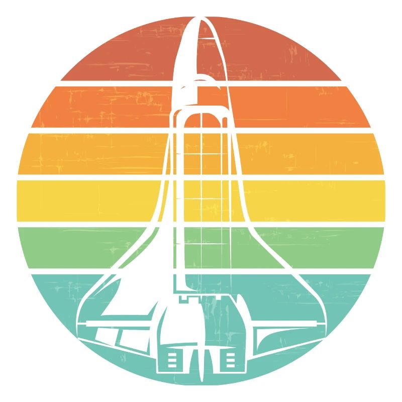 Navette spatiale fusée rétro