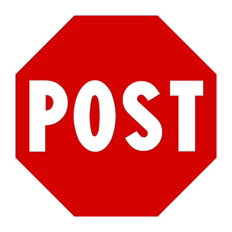 Post Road Sign