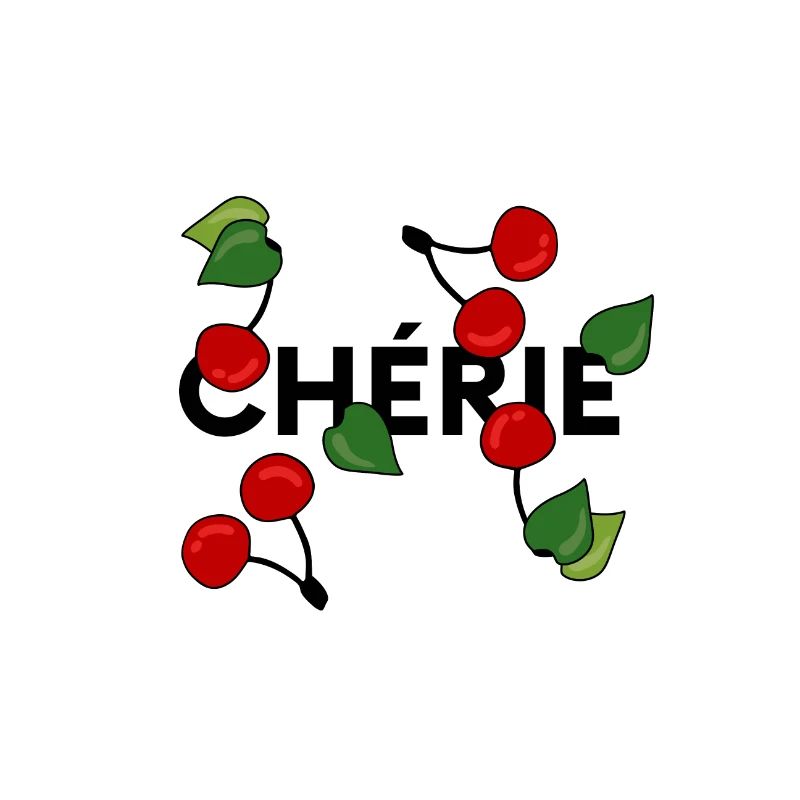 cherry "chérie" statement with cherries