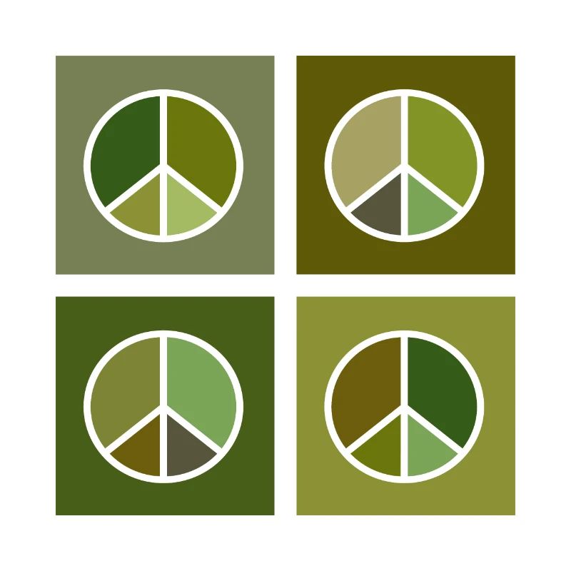 Symbole de paix vert