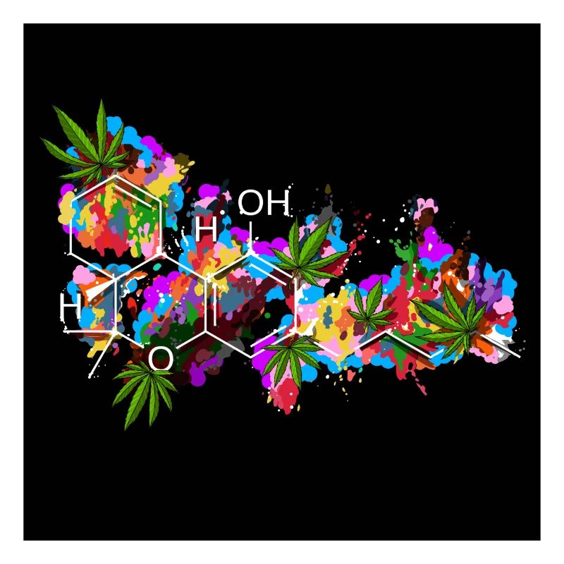 Unkraut-THC-Molekül
