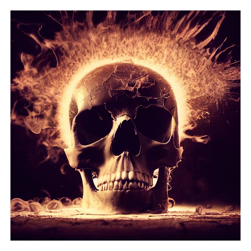 Skull explodes