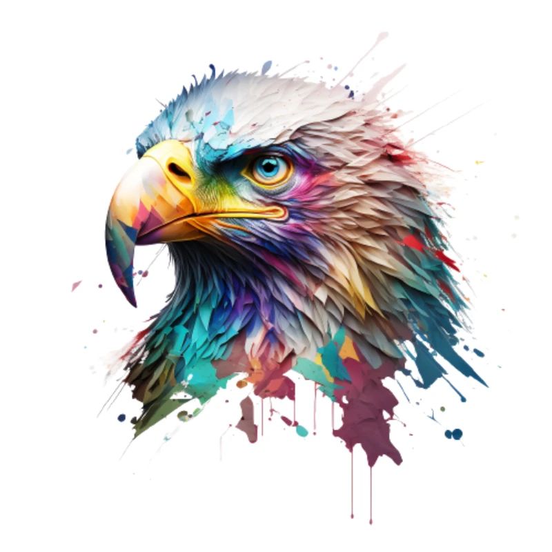 Mächtiger Adler: Ein modernes Ölbild