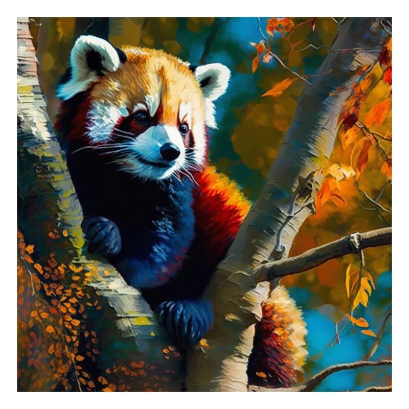 Roter Panda Versteck