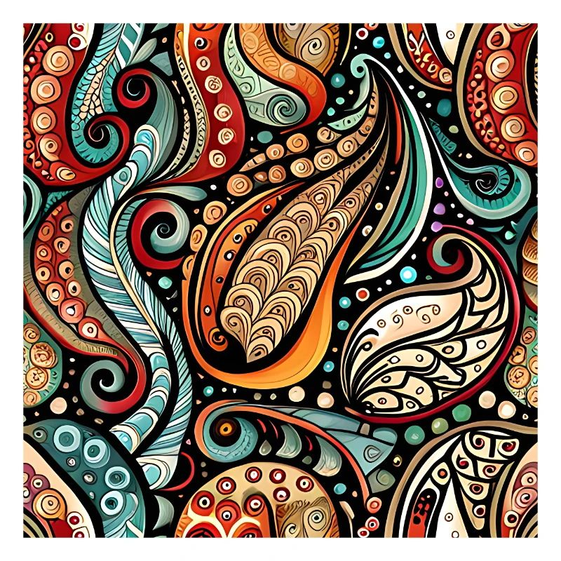 Zentangle Paisley Pattern