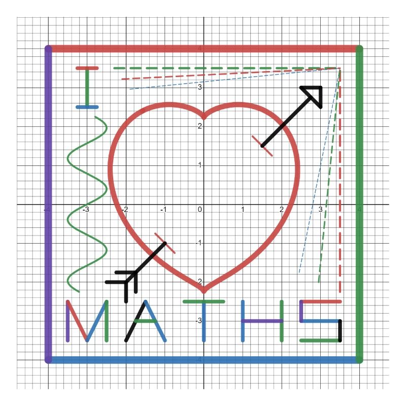 I Love Maths (white background)