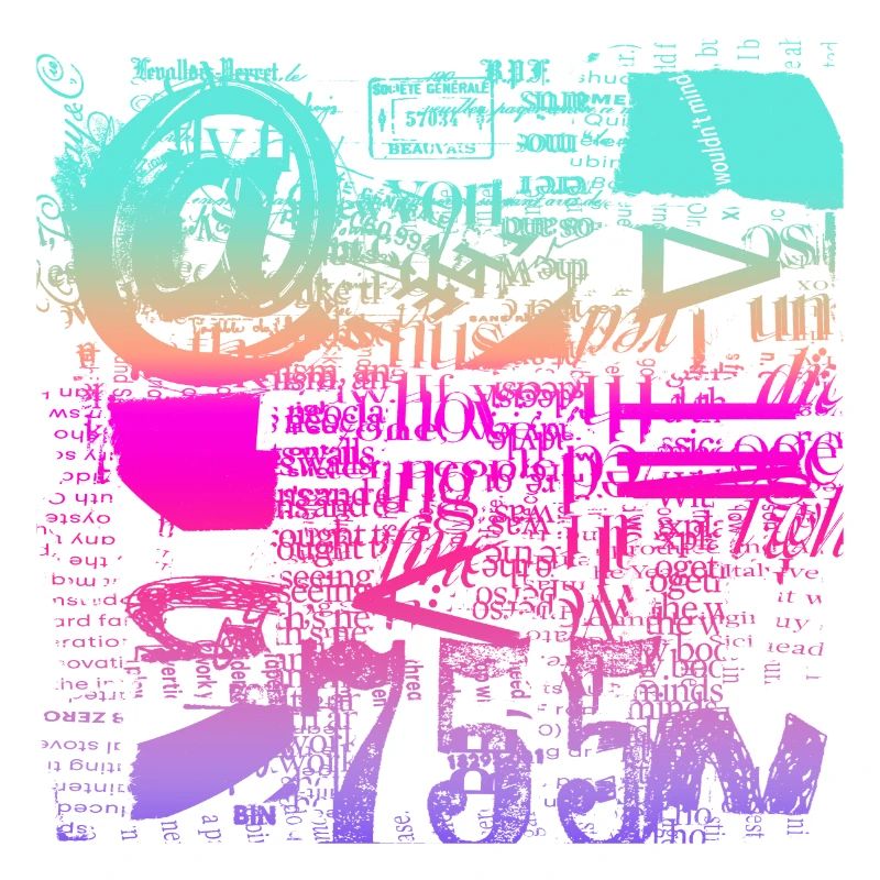 Newspaper Clipps Scrapbook Magazines Alphabet Code