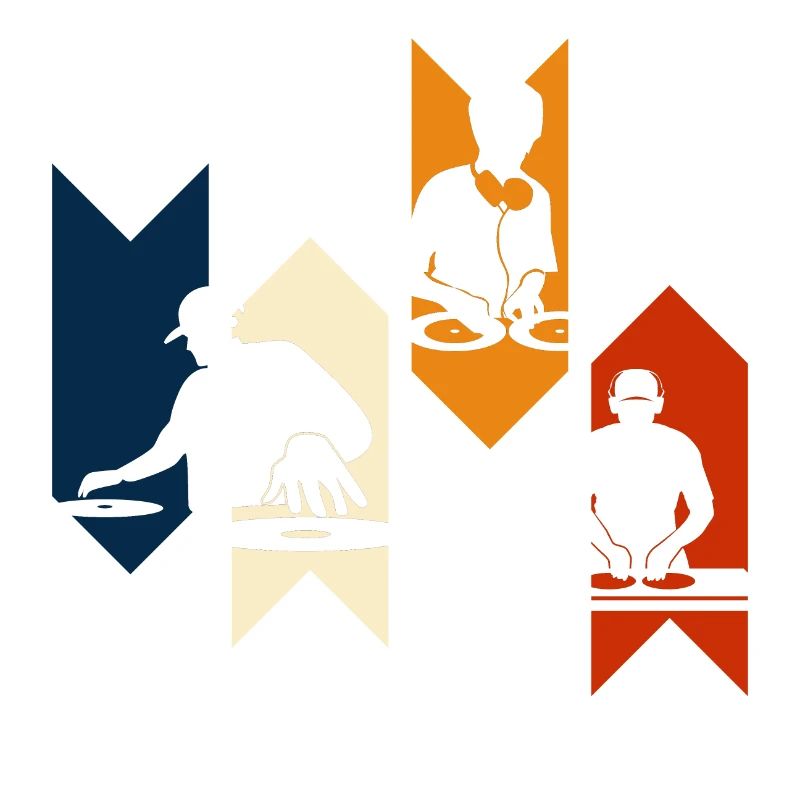 Vintage Retro Disc Jockey - DJ Gift Idea