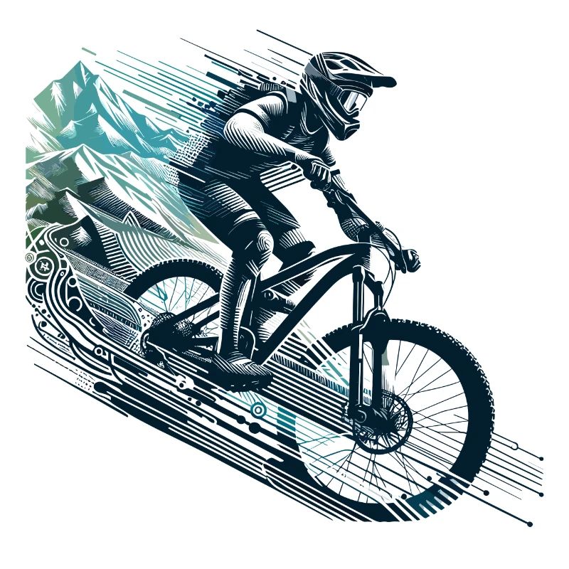 MTB Mountain Biking Downhill Gift