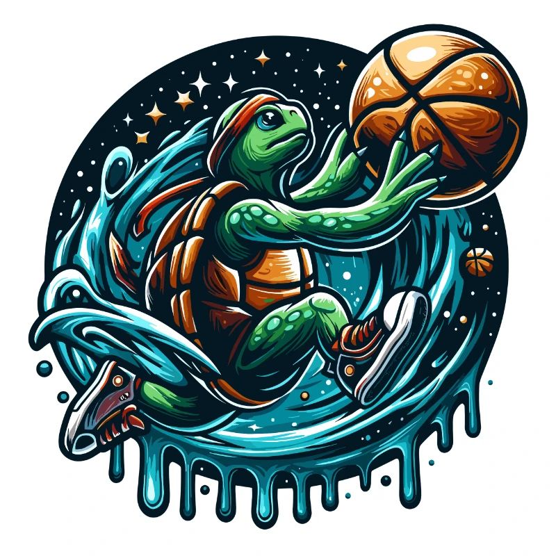 Basketball Turtle Dunking Gift