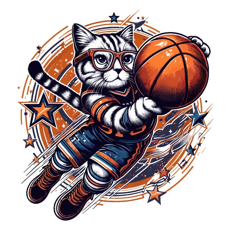 Basketball Cat Dunking Goggles Gift