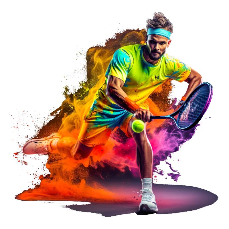 Tennisspiel mit zwei oder vier Spieler