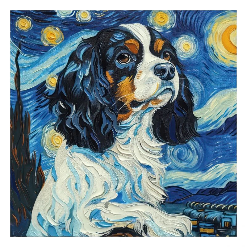 Cavalier King Charles Spaniel, van gogh