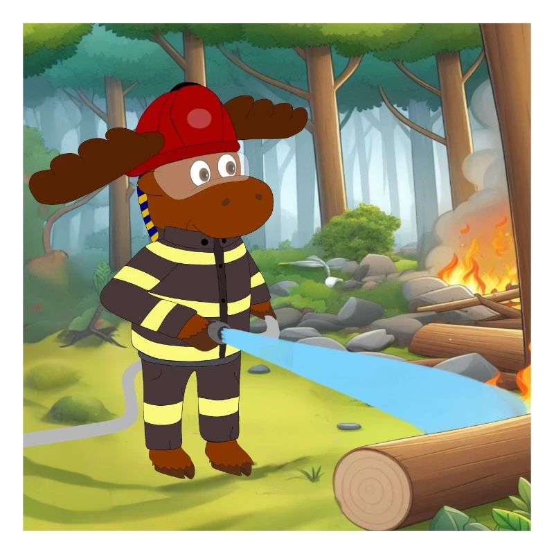 Eric als Feuerwehrmann