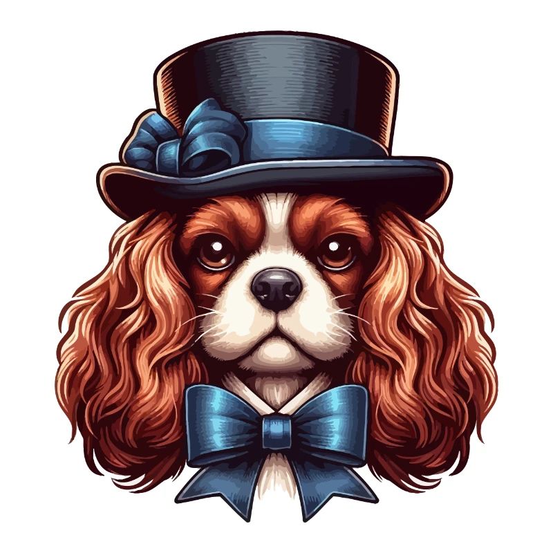 Cavalier King Charles chien Haut de forme