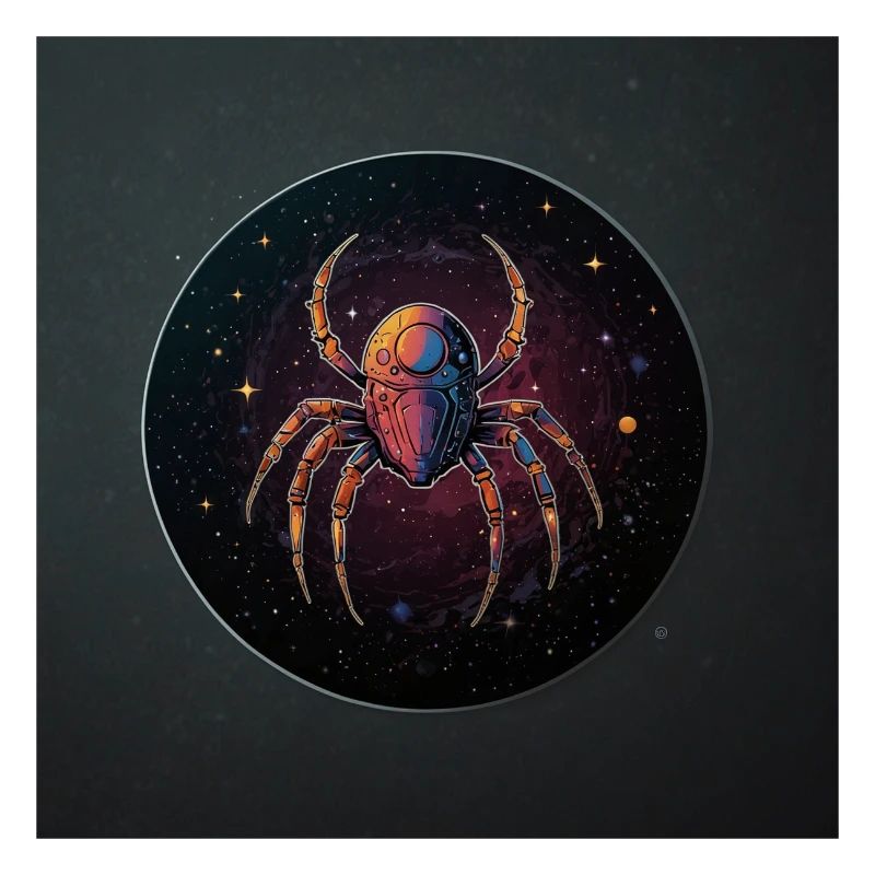 Space Spider in Orbit Outer Space