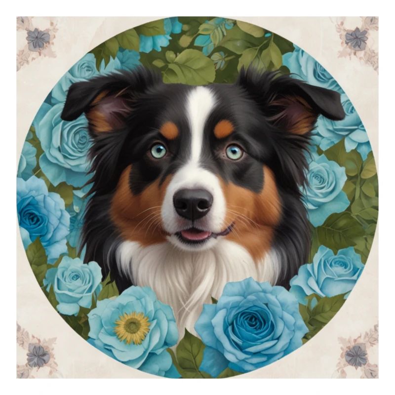 Blauäugiger Australian Shepherd