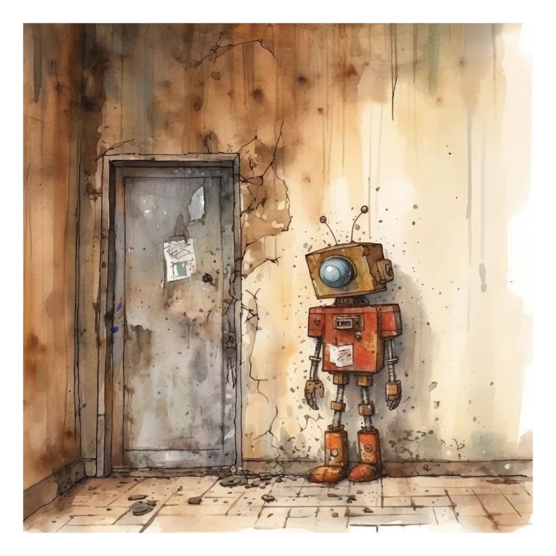 Old Rusty Abandoned Robot 4