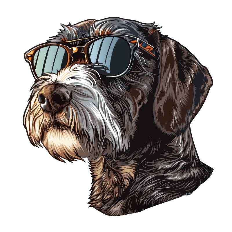 Deutsch Drahthaar, German Wirehaired Pointer, Hund