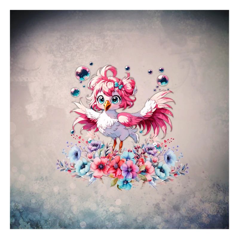 Flamant rose mignon