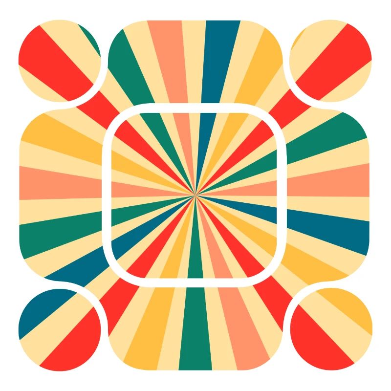 Retro Pattern: Tauchen Sie ein in die Schwingung der Farben