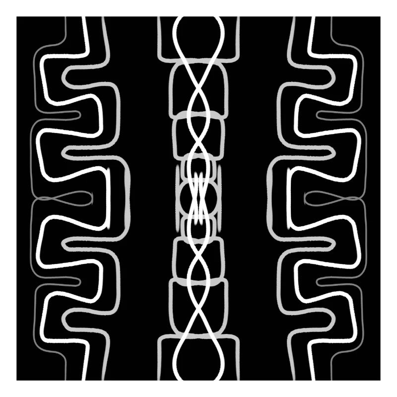 Abstract white, grey and black design