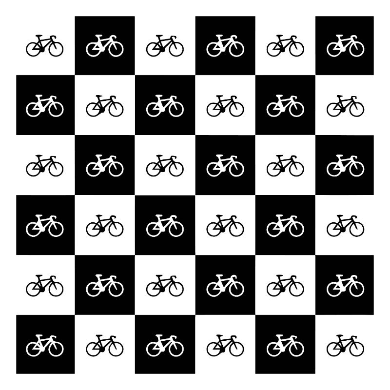 Geometric Bicycle Pattern Design