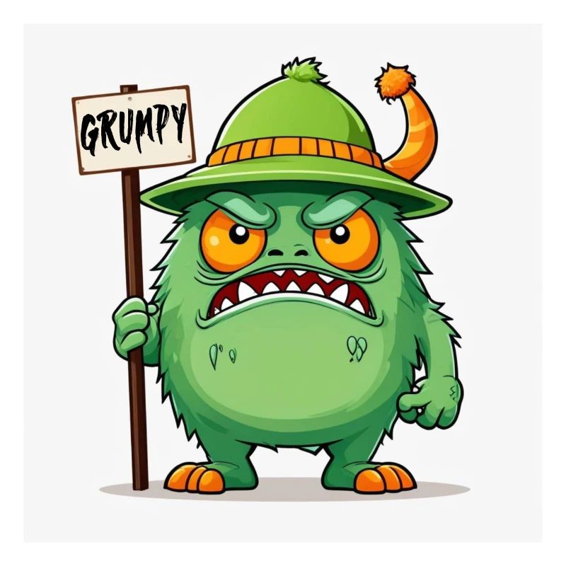 Bad-tempered and grumpy, leave me alone