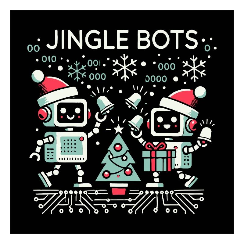 Jingle Bots - Christmas Robots with Binary Code