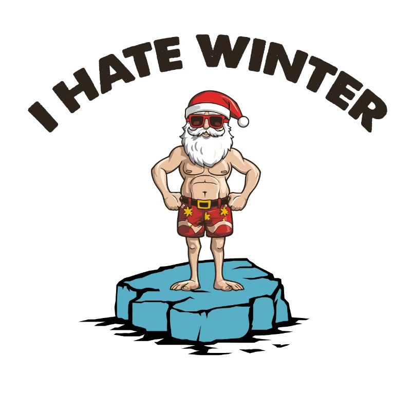 weihnachtsmann eisscholle winter