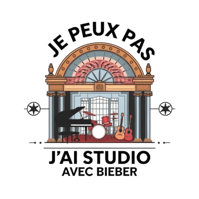 je peux pas j'ai studio avec Bieber