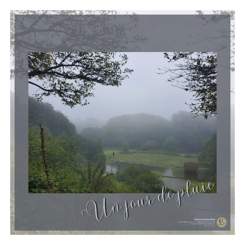 A rainy day, Brest, square format