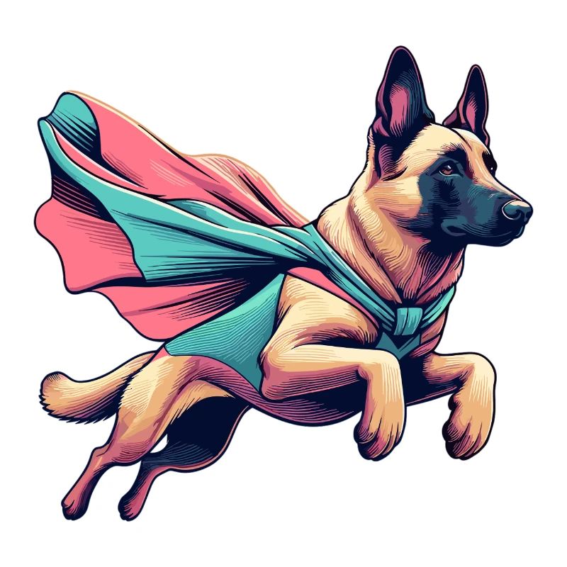 Super Dog Belgian Shepherd Cape Gift