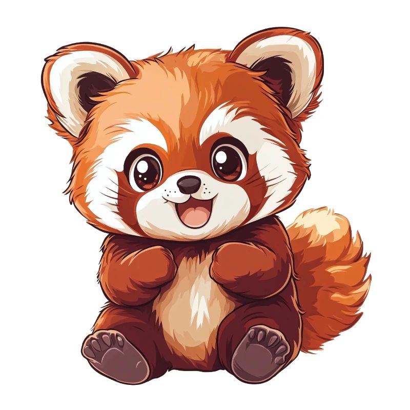 Mignon bébé panda roux petit panda