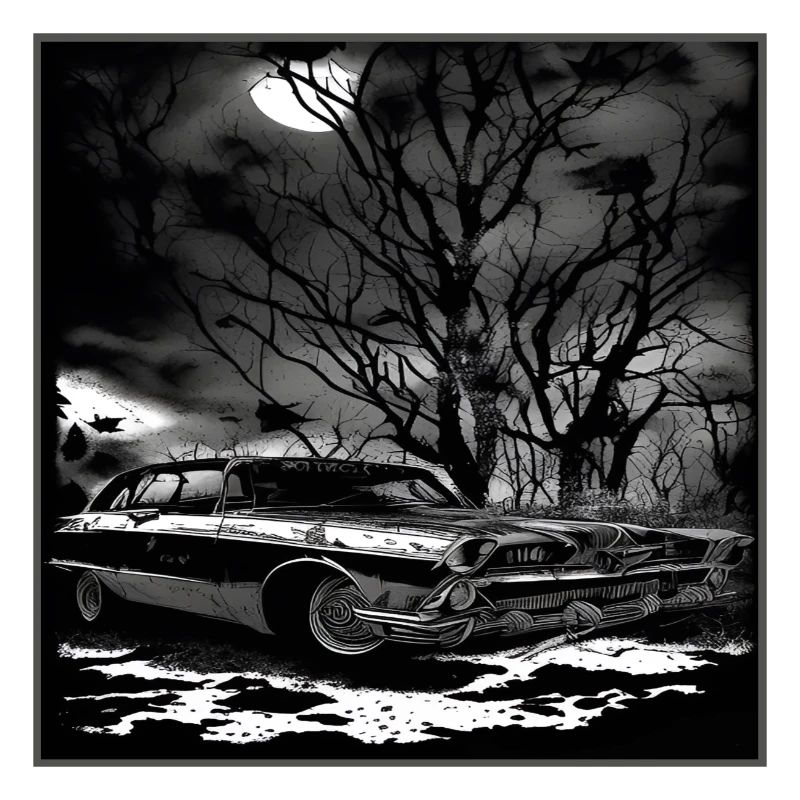 Oldtimer Oldtimer unter verwunschenem Baum