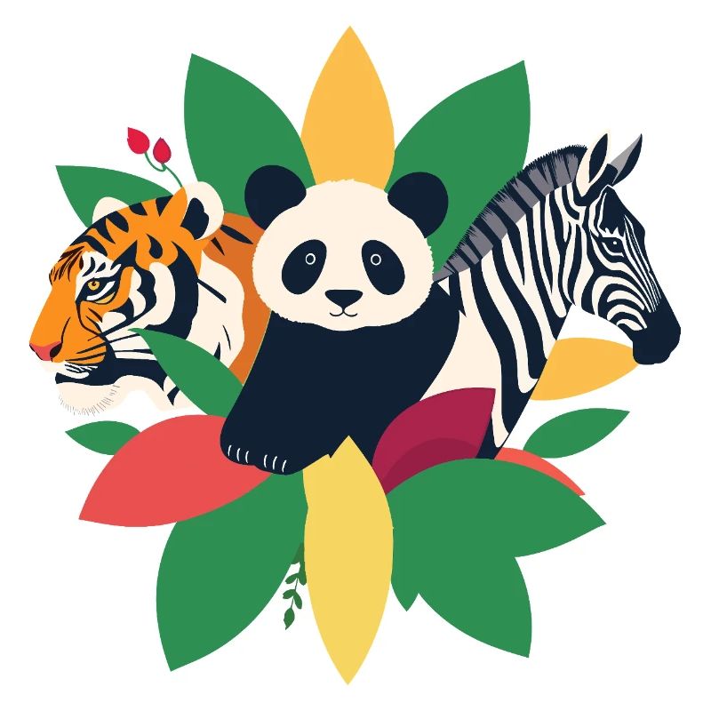 Tiger Panda Zebra