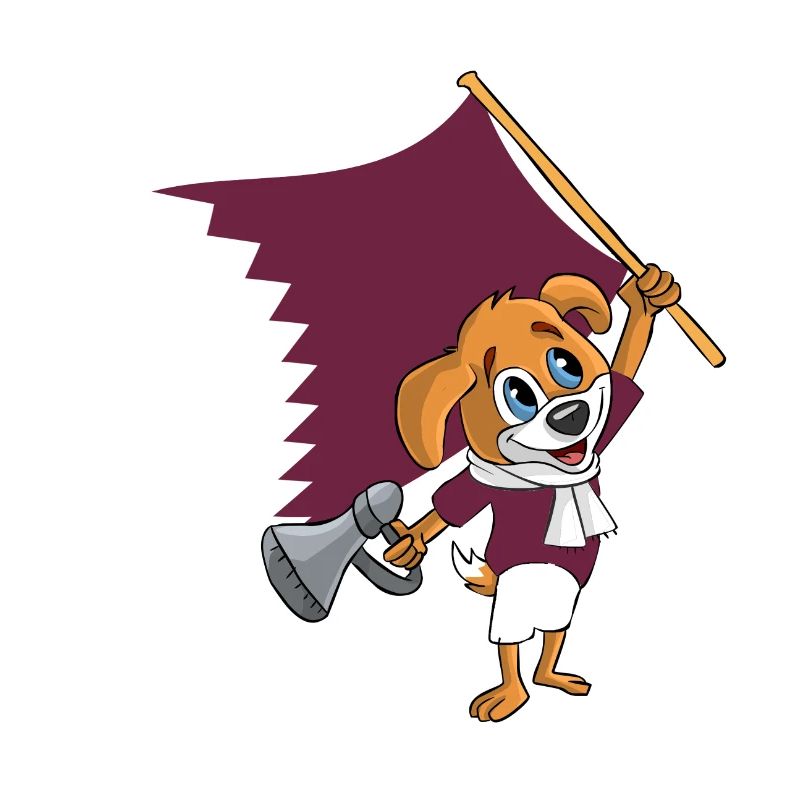 Qatar Fan Dog