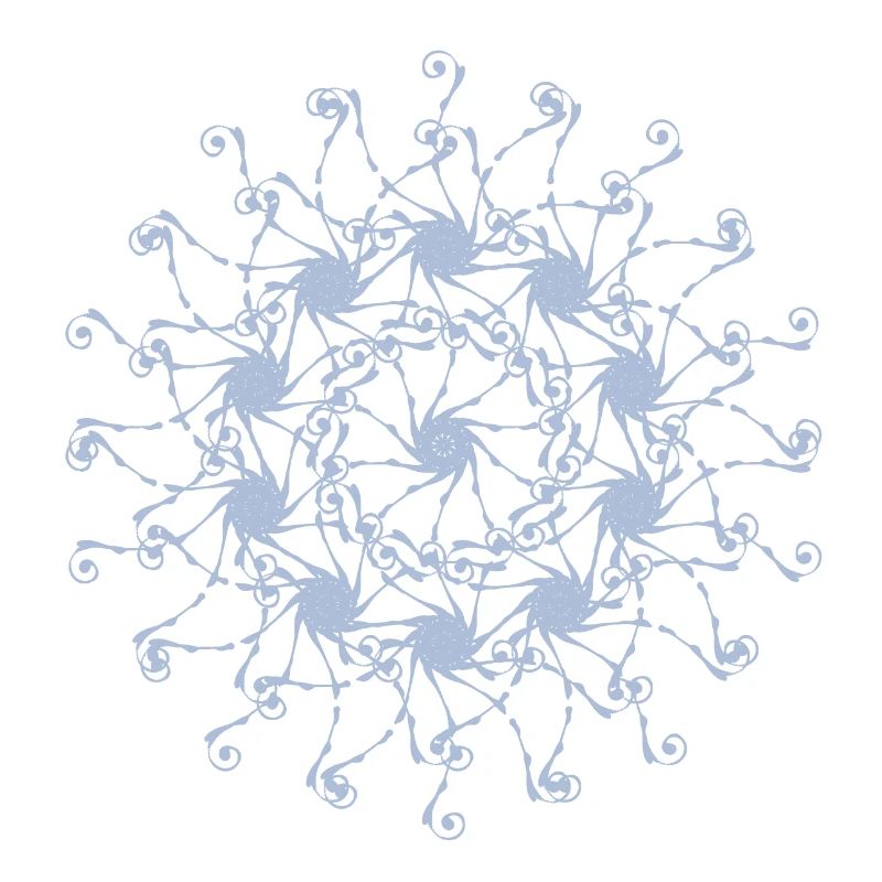 Mandala | Random patterns rotated