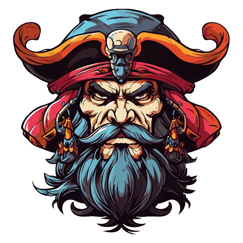 Pirate with Beard Comic