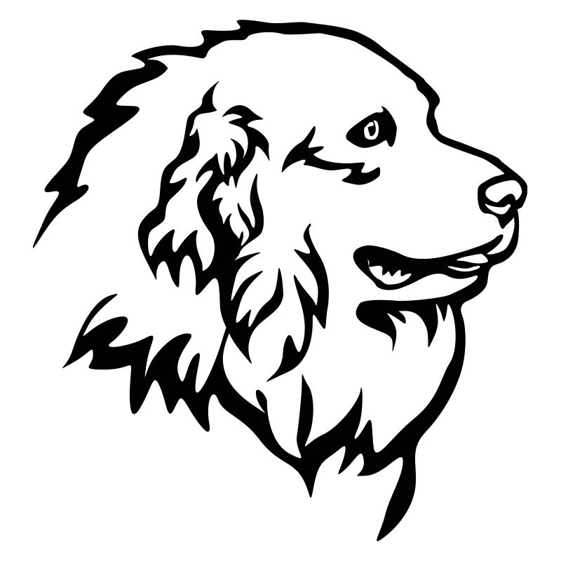 Pyrenean Mountain Dog Head "Black Edition"