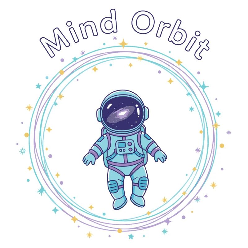 Astronaute en orbite de pensée